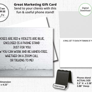Un cadeau de marketing d'été immobilier pour les clients, carte-cadeau d'agent immobilier, agent immobilier, téléchargement instantané, juin, juillet, août, carte de correspondance pliée