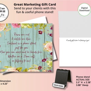 Un cadeau de marketing d'été immobilier pour les clients, carte-cadeau d'agent immobilier, agent immobilier, téléchargement instantané, juin, juillet, août, carte de correspondance pliée