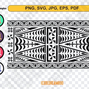 Tongan, Polynesisch Svg | Samoa Svg, Tribal Svg, Tongan Tribal Svg, Tongan Stencil, Svg Cut File, Instant Download Bestanden.