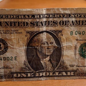 FOUR of a Kind and TWO Pair One Dollar Bill. Nice Fancy Serial Number TRINARY Note.