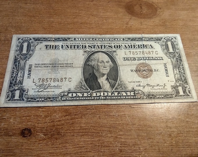 1935A Silver Certificate HAWAII Brown Seal L 78578487 C Etsy 1935A Silver Certificate HAWAII Brown Seal L 78578487 C Etsy