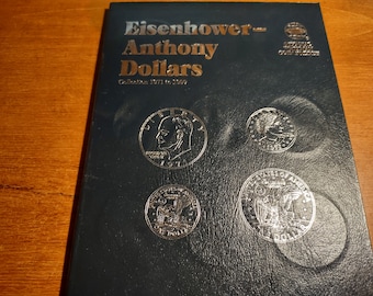 Two Complete Sets, One New album. Eisenhower Dollar and Susan B. Anthony Dollar. 14 Ikes. 12 Anthony's. That's 26 dollar coins.