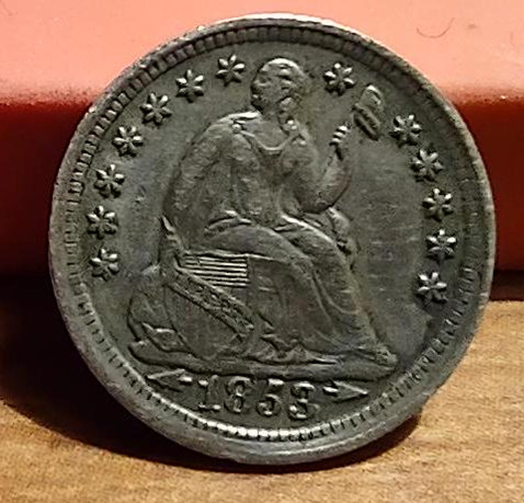 1853 Seated Liberty Half Dime. Arrows at Date. STUNNING. AU - Etsy