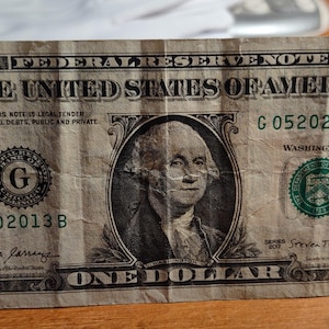 Birthday - Anniversary One Dollar Bill. May, 20th, 2013. G 05202013. Note is 5/20/2013. Fancy Serial Number.