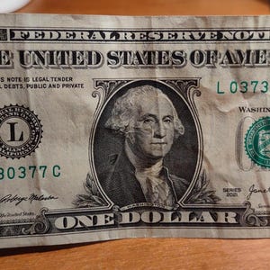 Two Triples and a Pair, One Dollar Bill. Nice Fancy TRINARY Serial Number Note.