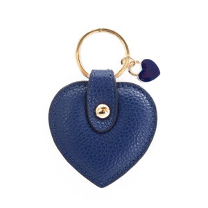 Handmade Genuine Leather Heart-Shaped Keyring image 5