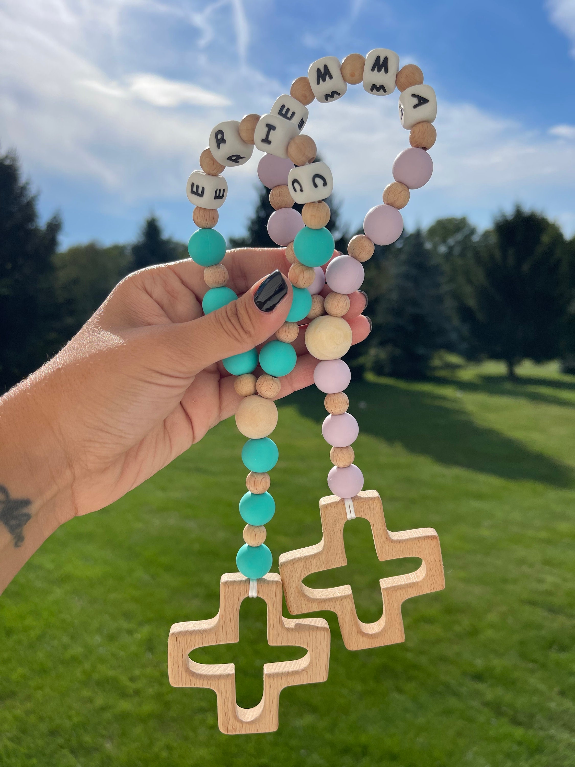Silicone teething rosary 2025