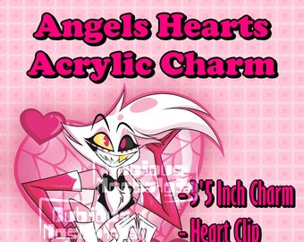 Angel's Heart Acrylic Charm PREORDER