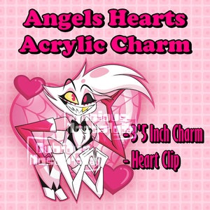 Angel&#39;s Heart Acrylic Charm