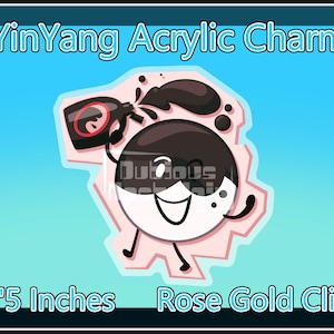 YinYang Acrylic Charm