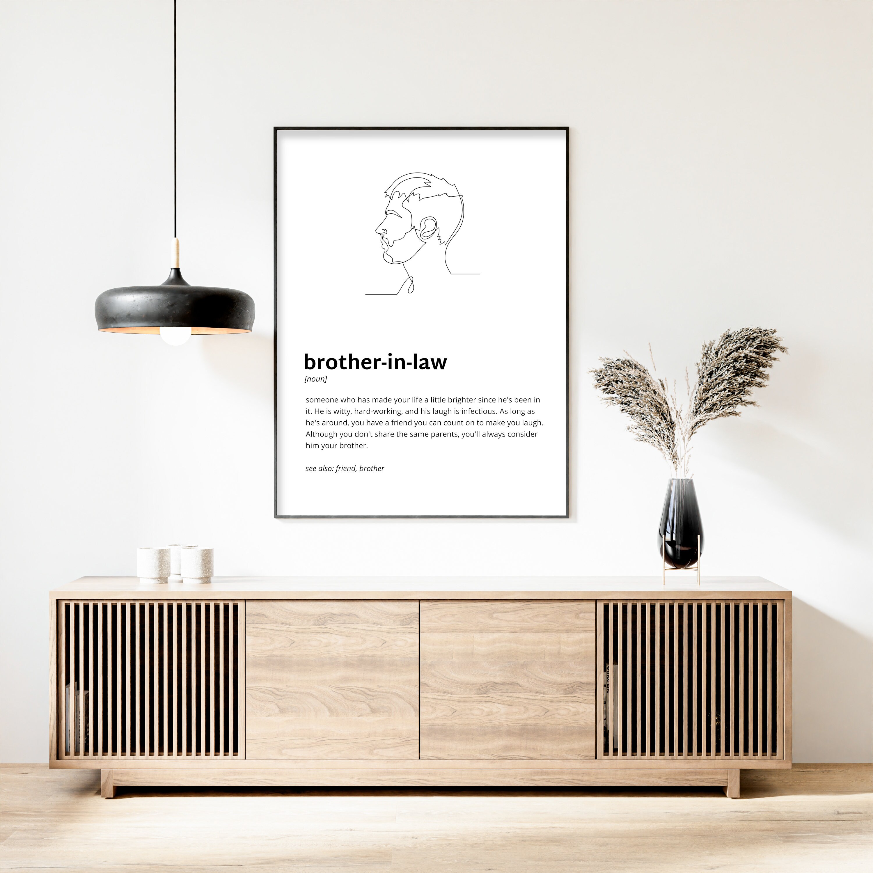 Brotherinlaw Definition Print Printable Art Instant Etsy