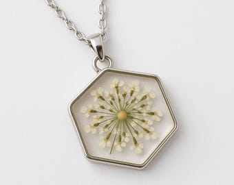 Pressed Flower Necklace