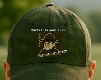 Full Metal Jacket Hat, Hartman Approved Hat, Parris Island Inspired Cap, Military Dad Hat, Best Seller, Dad Gift for Him, Father's Day