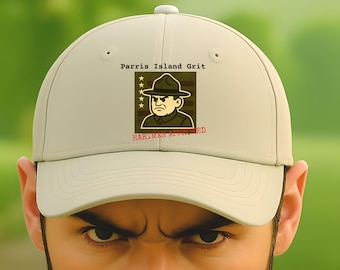 Full Metal Jacket Hat, Hartman Approved Hat, Parris Island Inspired Cap, Military Dad Hat, Best Seller, Dad Gift for Him, Father's Day