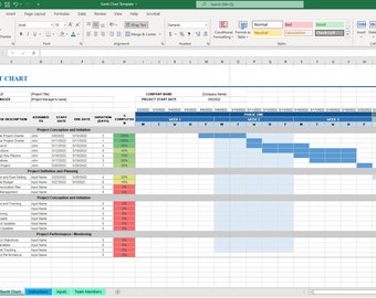 Gantt Chart Template