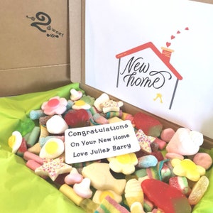 New Home Gift-Housewarming Present -Letterbox sweets- Personalised Gifts - Pick and Mix - New Place - Sweet Gift Box