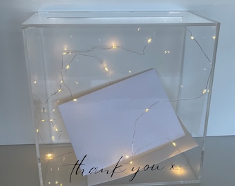 Acrylic Wedding Card Box