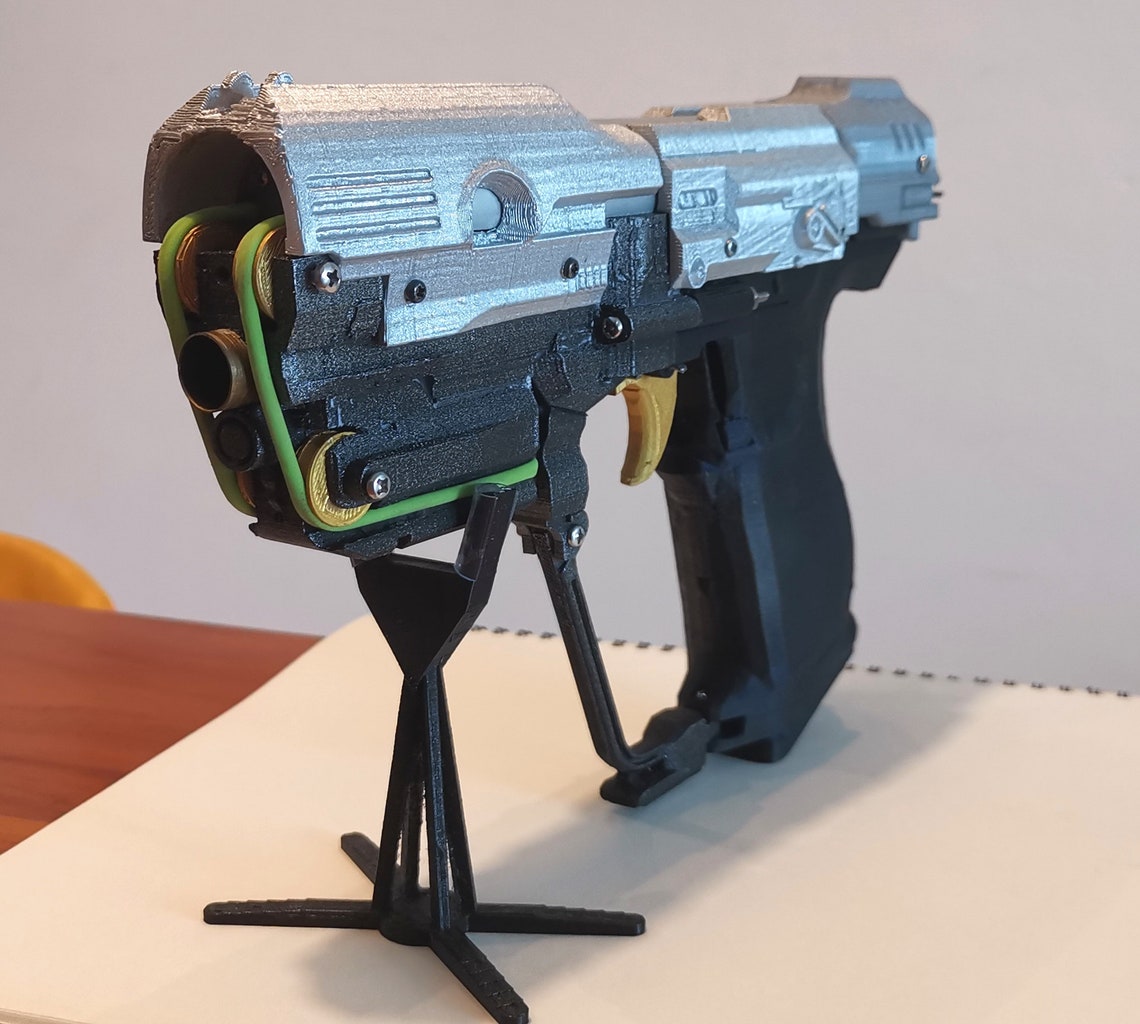 Halo Magnum Blaster Full 3D Printed Nerf Toy Pistol Etsy