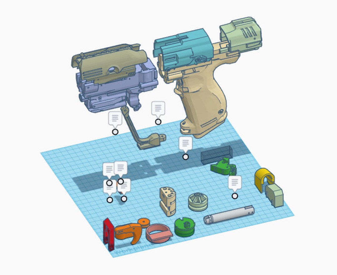Halo Magnum Blaster 3D Print Files Only Etsy