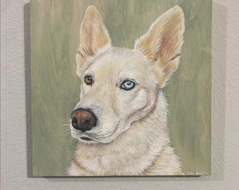 Custom Pet Portrait 12"x12"
