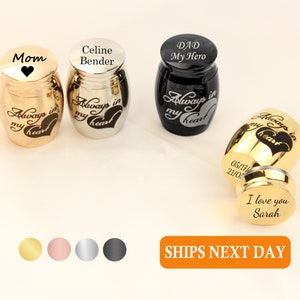 Custom Mini Urn, Personalized Always in My Heart Cremation Urns, Funeral Urns, SmallUrn, Child Urns, Human Urns, Mini Memorial Urn