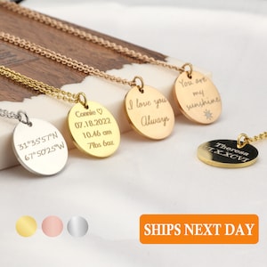 Custom Engraved Name Necklace Personalized Best Friend Gifts for Women Gift for Mom Necklace with Name Handmade Jewelry