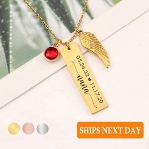 Collar conmemorativo personalizado, joyería de recuerdo para mamá, pérdida de regalo para padres, collar de condolencia por la pérdida de papá, recuerdo conmemorativo