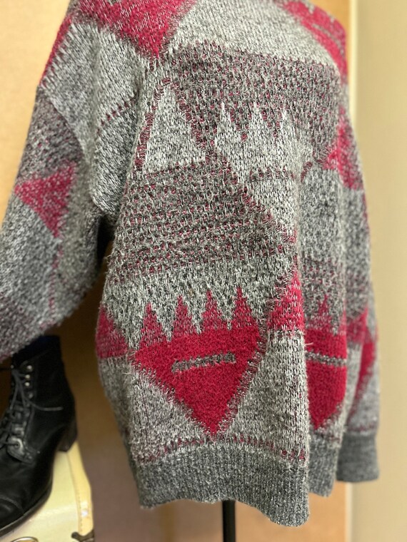 1990s Oversized Sweater / Large-XL / Wool Alpaca … - image 4