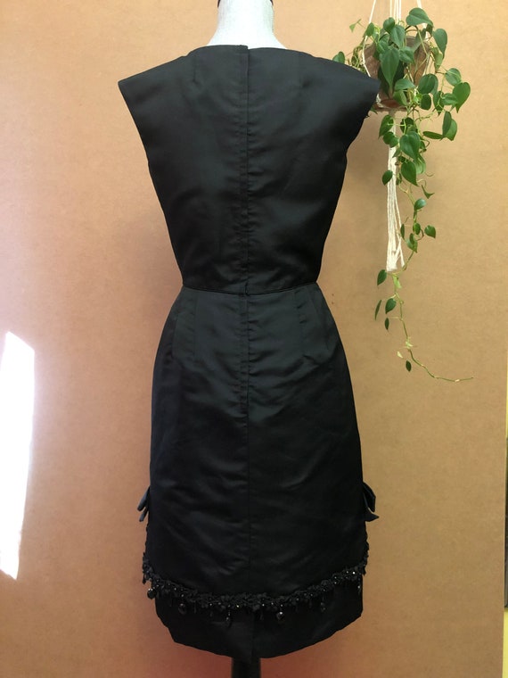 Vintage Pure Silk CocktaIl Dress / Small / 26” Wa… - image 4