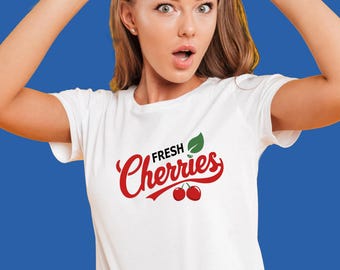 Bella Canvas Unisex Cherry T-Shirt, Farmers Market Tee