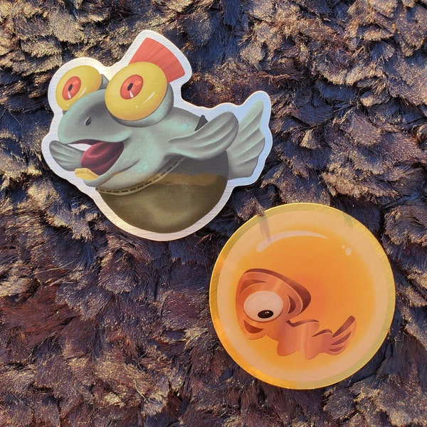 Salmon Run Stickers