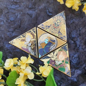 Zelda Twilight Princess Triforce Enamel Pins