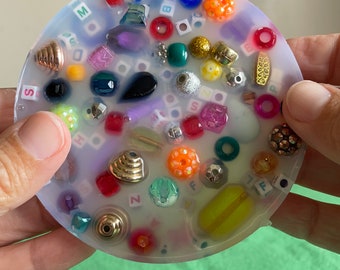 Handmade Silicone Picky Pad for Anxiety and Skin Picking | Beaded Sensory Tool for ADHD, Autism & Neurodivergent Support Fidget