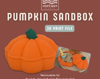 Mini Pumpkin Sandbox | 3D Print File | Commercial Use