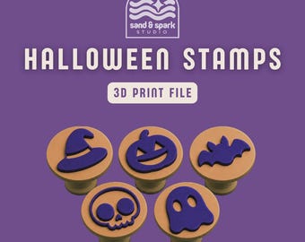 Halloween Stamps | Sand, Play-Doh & Ink | 3D Print File