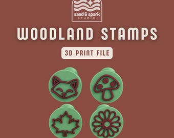 Autumn & Woodland Stamps | 3D Printing Files | Digital Download | Commercial Use