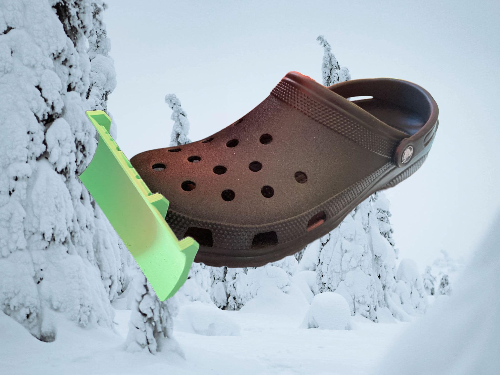 3D Printed Crocs Snow Plow Croc Plows -  Norway