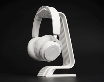 Minimale hoofdtelefoonstandaard | Moderne bureauopberger | 3D-geprint | Voor over-ear en gamingheadsets