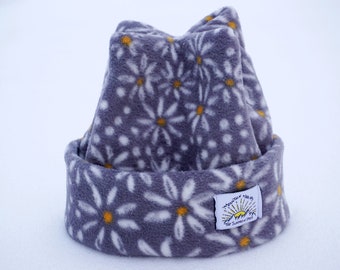 Super Cozy and Soft Retro Fleece 4 Point Beanie By Mountain Madcaps