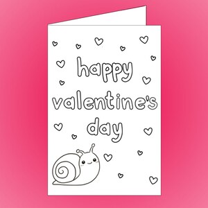 Valentine's Day Cards ANIMAL THEMED Printable Valentine's Coloring ...