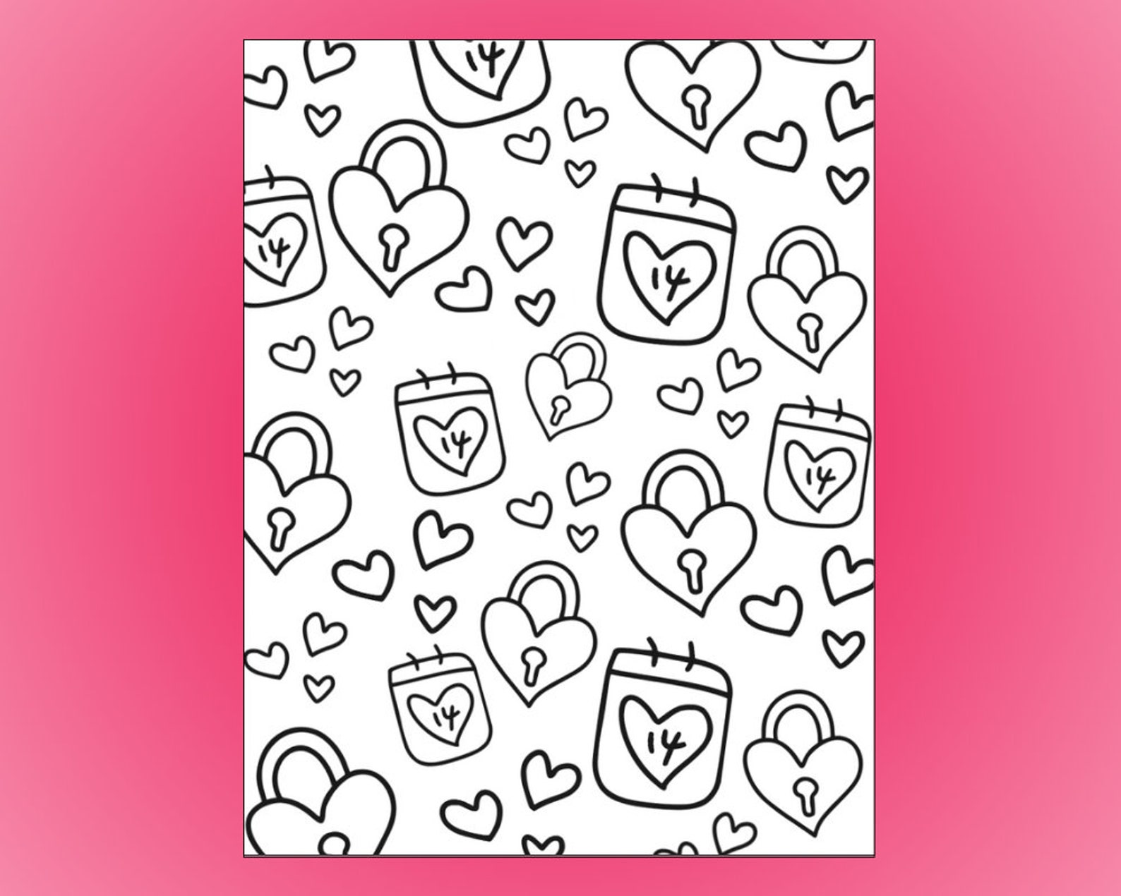 Valentine's Day Coloring Pages, Printable Valentine's Coloring Pages