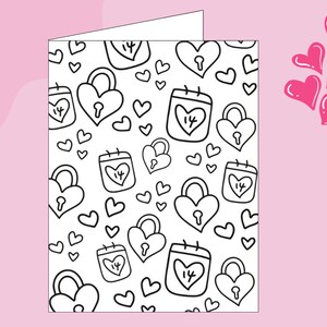 Valentine's Day Cards - Coloring Pages, Printable Valentine's Coloring ...