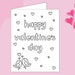 Valentine's Day Cards - Coloring Pages, Printable Valentine's Coloring ...