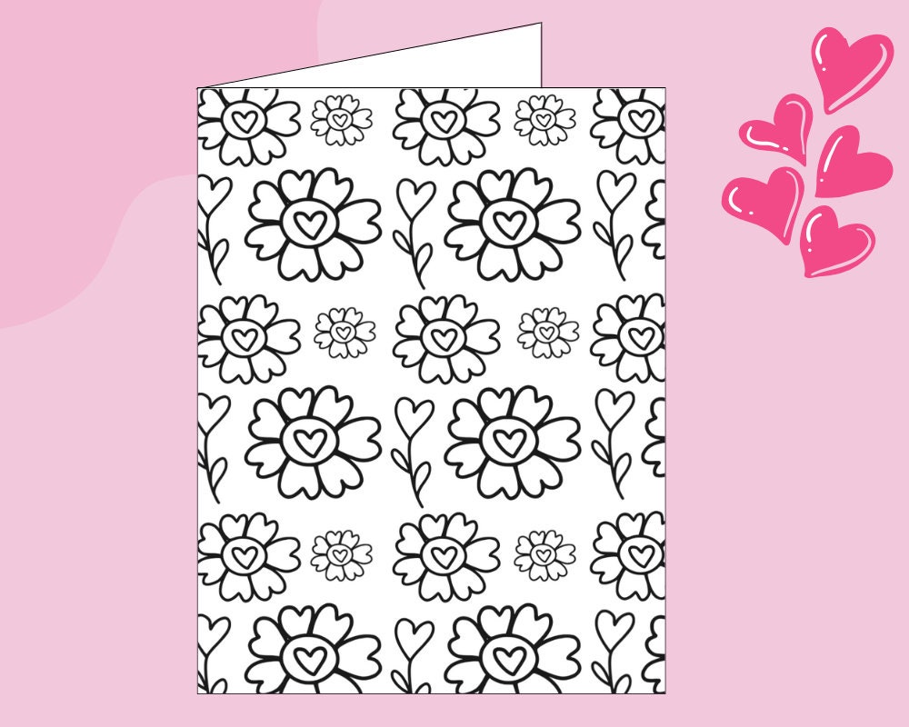 Valentine's Day Cards - Coloring Pages, Printable Valentine's Coloring ...