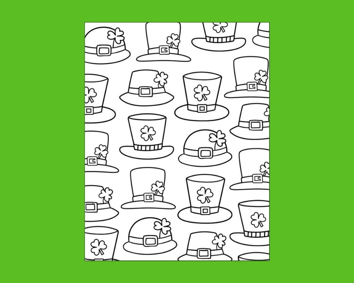 St Patrick's Day Coloring Pages, Printable St Patrick's Coloring, Color ...