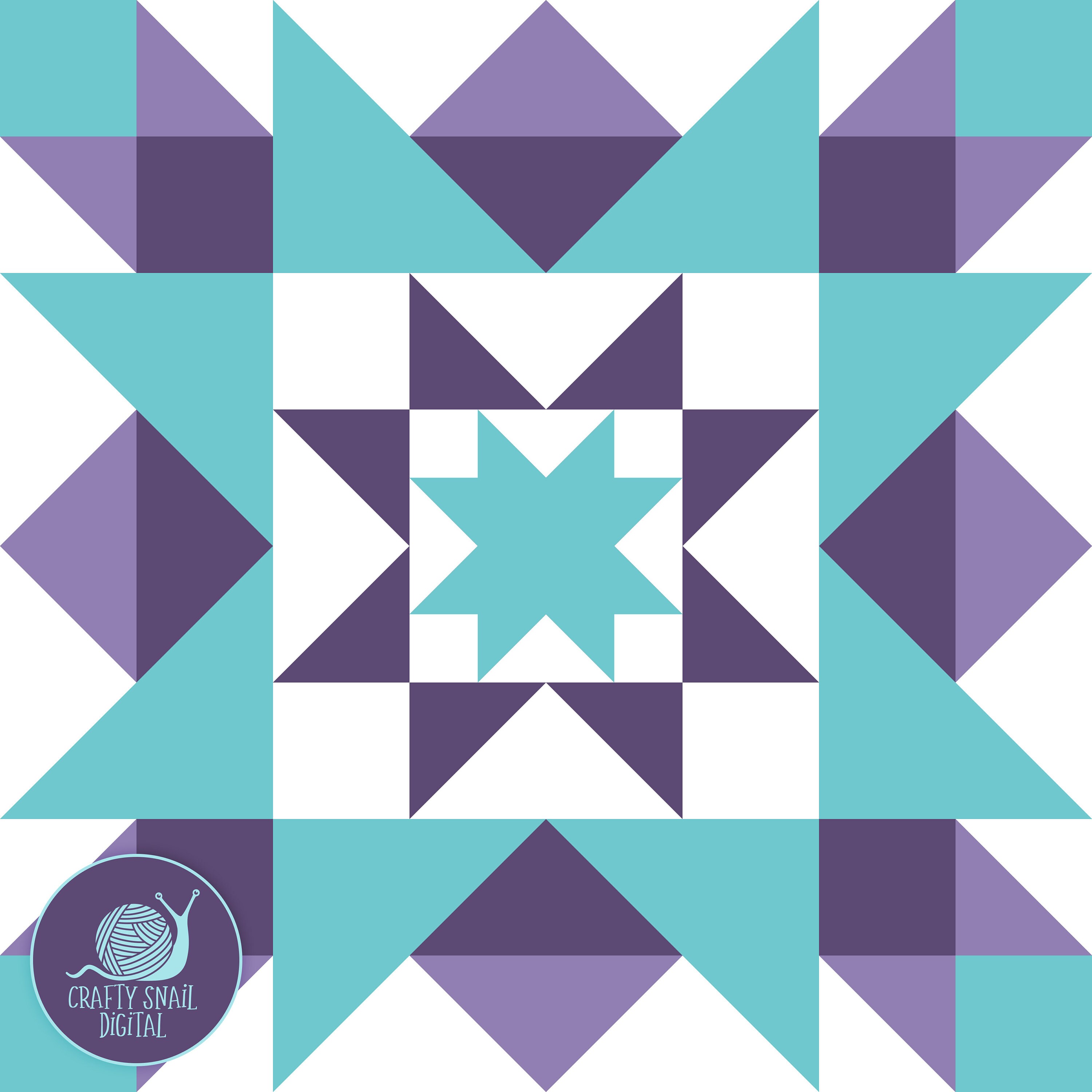 Quilt SVG Laser Cut Files, Bursting Star Barn Quilt, Quilt Block SVG