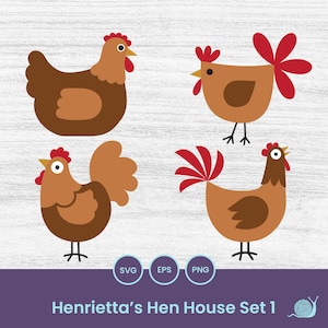 Chicken SVG laser cut files, Cute Farm Animal, Farmhouse, Country Critter Silhouettes, Laser cut, Glowforge, Cricut, Silhouette