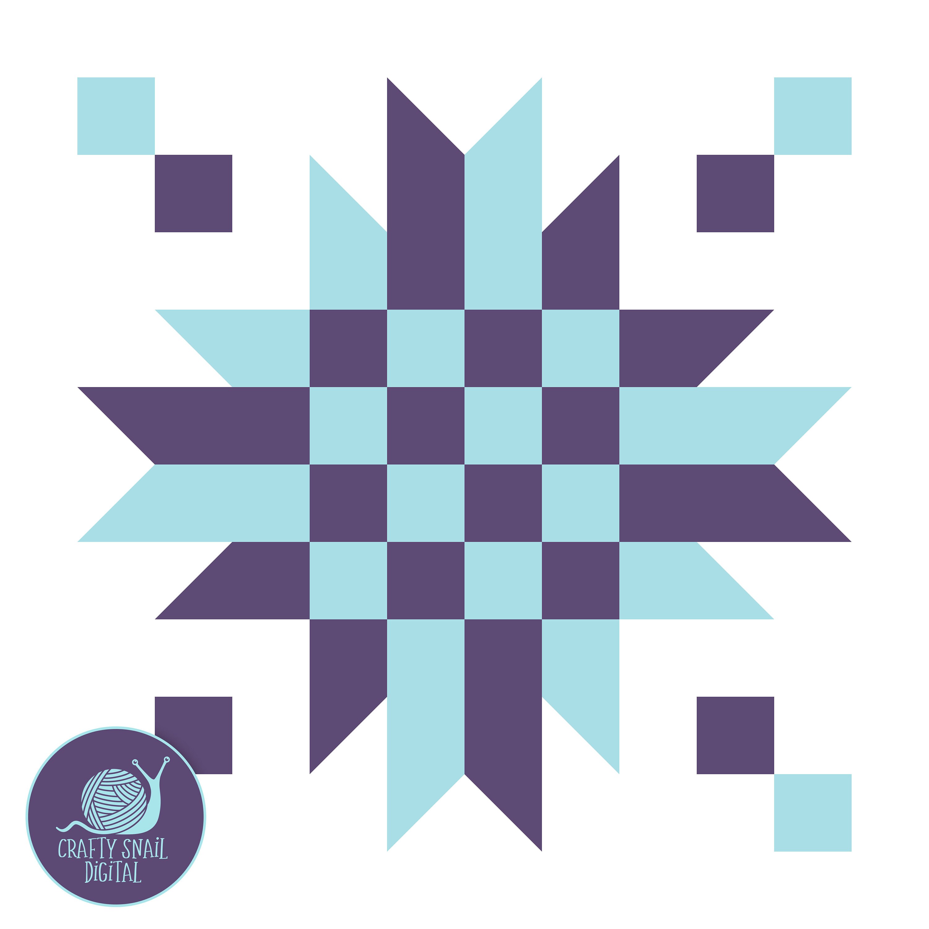 Quilt SVG Laser Cut Files, Woven Star Quilt Block, Barn Quilt SVG