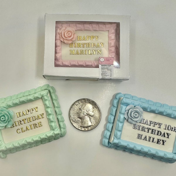 Customizable Miniature Polymer Clay Grocery Store Birthday, Celebration, Anniversary, Cakes (Unique Gift)