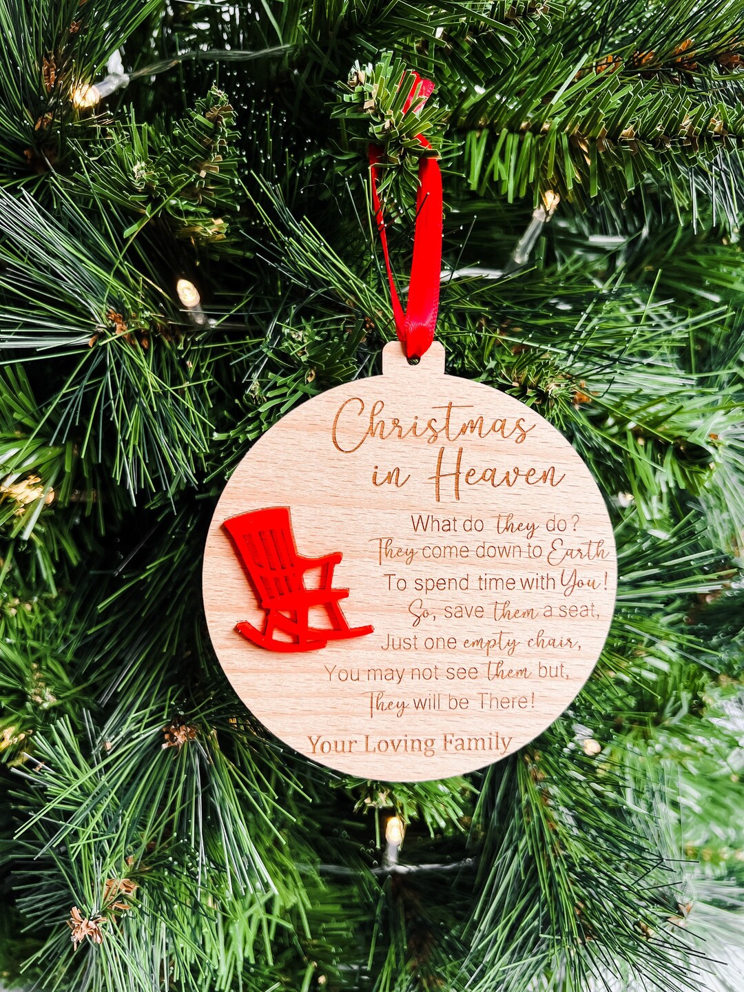 Christmas in Heaven Ornament, Christmas in Heaven, Christmas Ornament